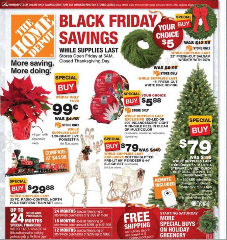 Home Depot Black Friday 2014 AD - Page 1