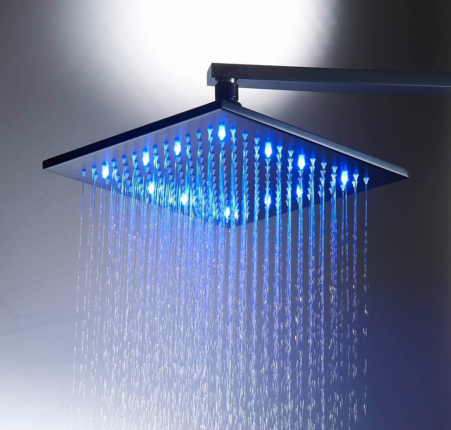 Aquafaucet Rain Shower Head with LED lighting Remodeling Cost Calculator