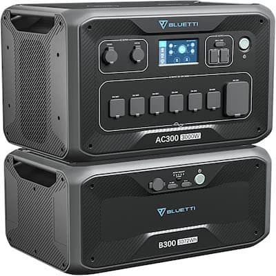 BLUETTI Expandable Power Station AC300 and B300 - 3072Wh LiFePO4