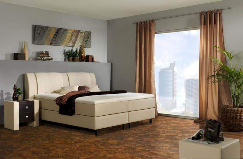 Cork Floor in a modern master bedroom - Remodeling Cost ...