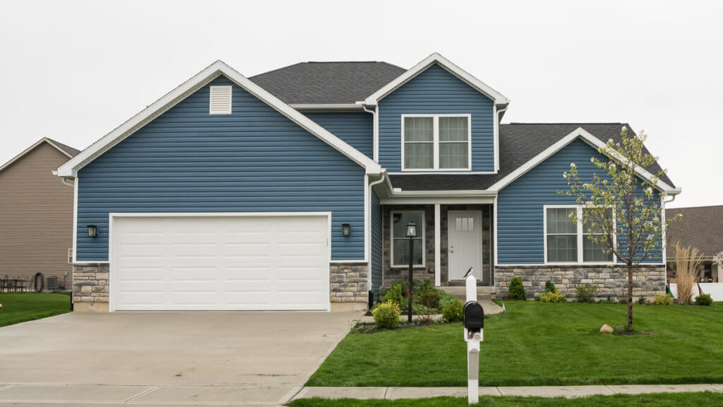 Dutch lap siding blue Remodeling Cost Calculator