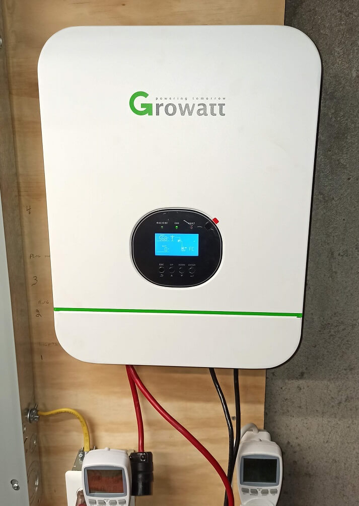 Growatt 3000W 24V Split Phase 120v-240v Solar Inverter MPPT Charge Controller