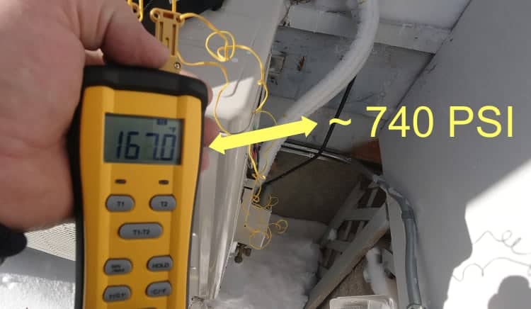 Heat Pump R410A temperature