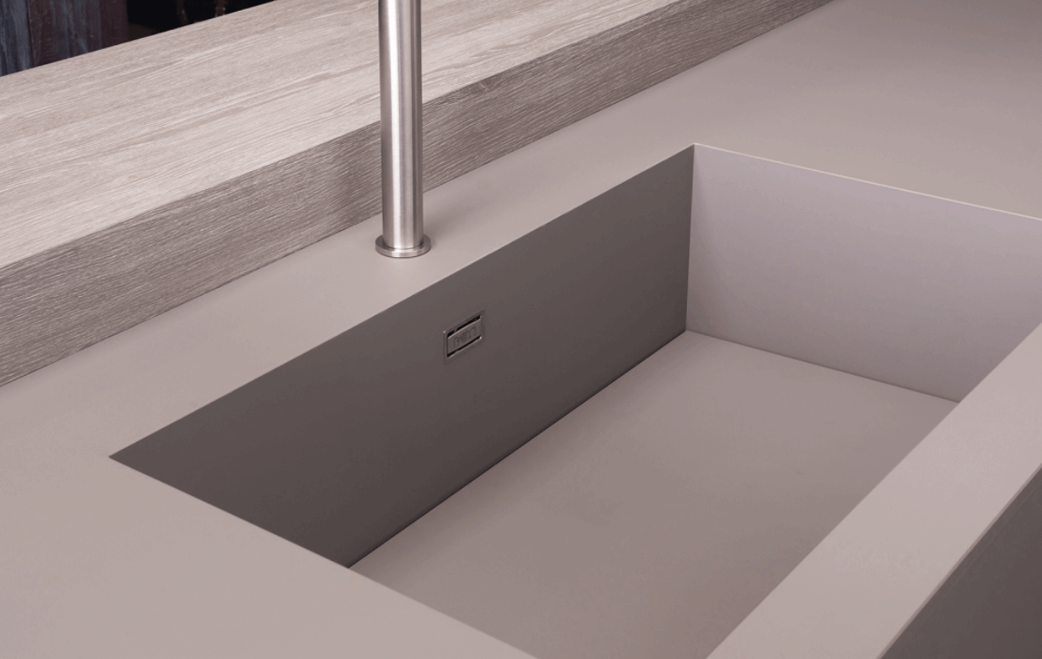 Integrated Sink And Kitchen Countertop From Fenix Ntm Remodeling