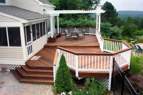 Wood Deck Construction 