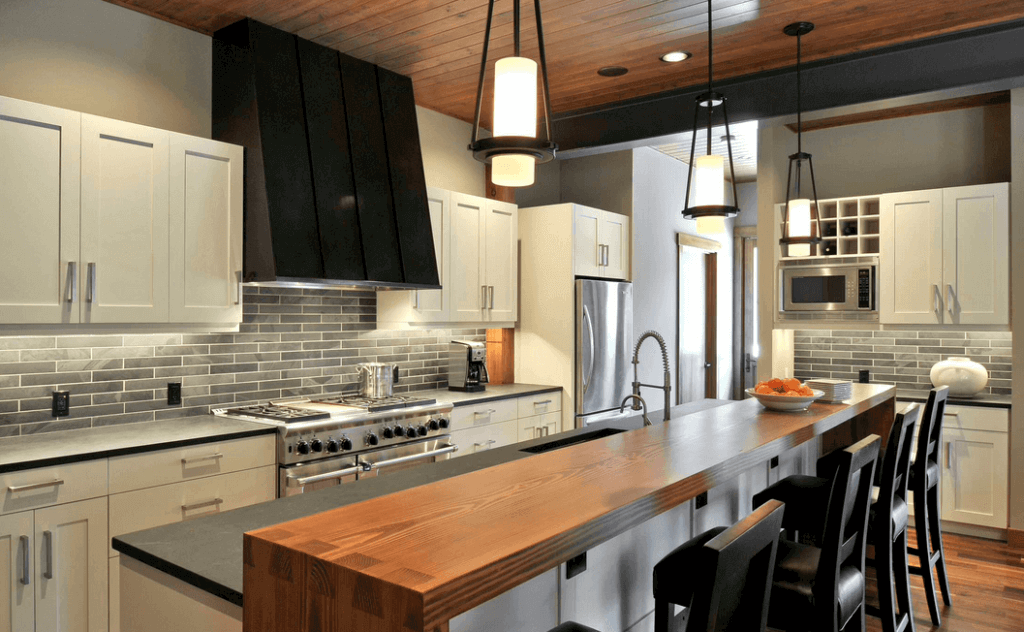 kitchen renovation ideas - wood and metal accents