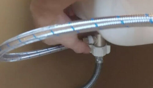 Zen Bidet Z500 - Attach Water supply line and Bidet Cold Water line