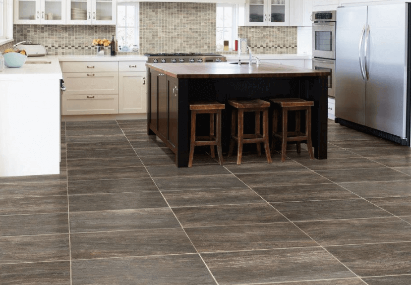 premium porcelain tile floors in a modern kitchen ... (829 x 575 Pixel)